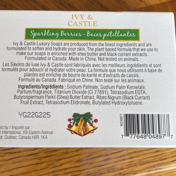 Ivy and castle luxury soap- sparkling berries - Picture 3 of 4